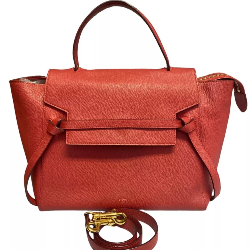 💎✨BEAUTIFUL✨💎Authentic Celine Belt Bag Medium Red Leather - Picture 2 of 7